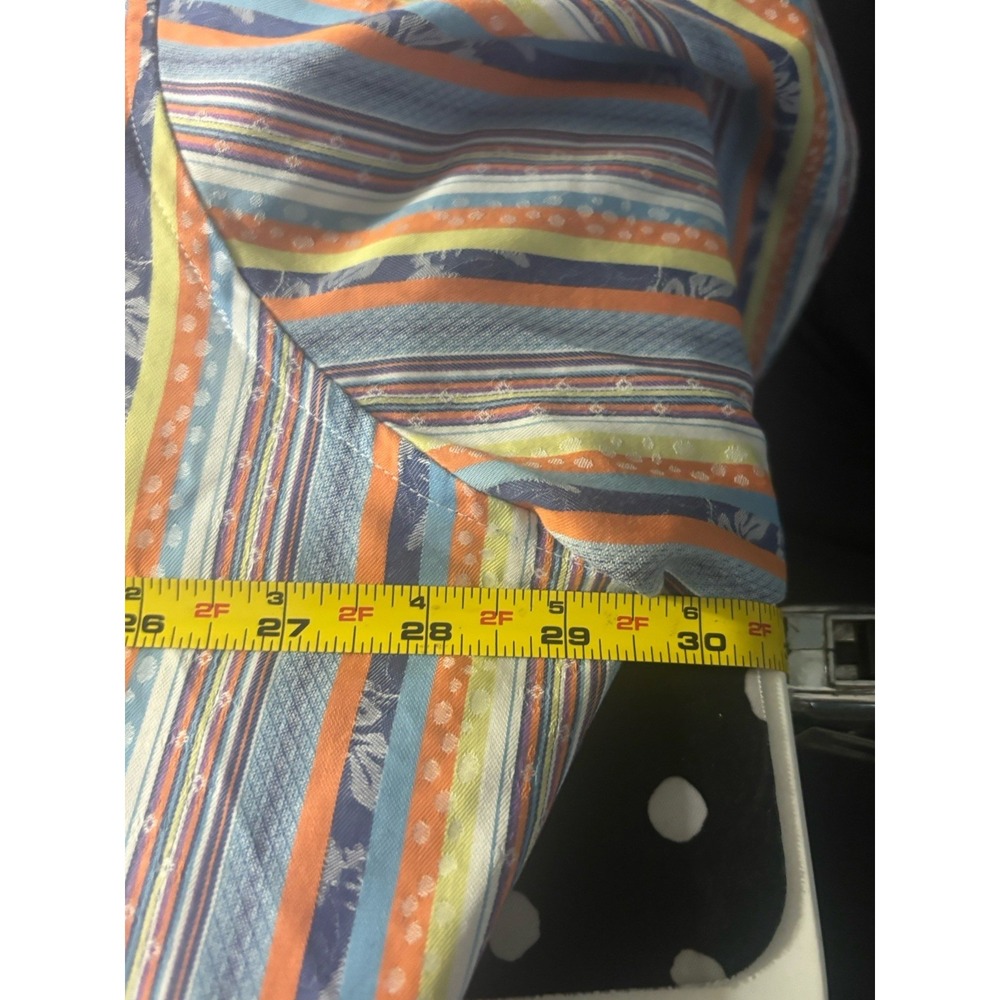 ROBERT GRAHAM 3X CLASSIC STRIPED BUTTON FRONT SHIRT Flip Cuffs Big And Tall - Picture 8 of 12